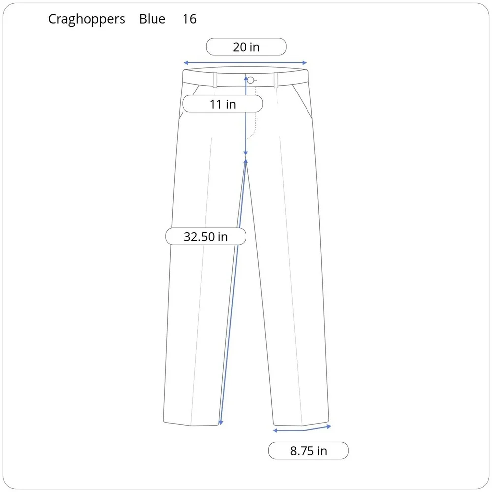 Craghoppers Convertible Cargo Hiking Pants Women's 16‎ x 32